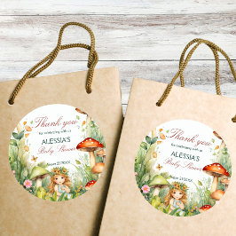 Bezaubernde Gartenmärchendusche Runder Aufkleber