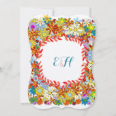 Bezaubernde Gartenmesse Einladungen für Hochzeiten (Rückseite)