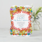 Bezaubernde Gartenmesse Einladungen für Hochzeiten (Stehend Vorderseite)