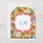 Bezaubernde Gartenmesse Einladungen für Hochzeiten (Rückseite)