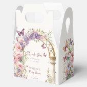 Bezaubernde Gartenpastellschmetterlinge Babydusche Geschenkschachtel (Geöffnet)