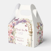 Bezaubernde Gartenpastellschmetterlinge Babydusche Geschenkschachtel (Vorderseite)