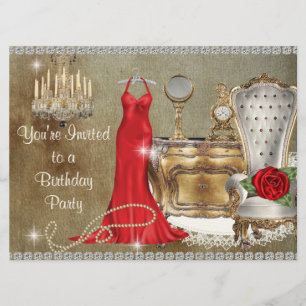 BEZAUBERNDE GEBURTSTAGS-PARTY EINLADUNG