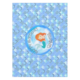 Bezaubernde Geburtstagspartei von Meerjungfrau Tischdecke