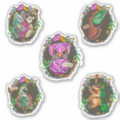 Bezaubernde Gemüsegarten Aufkleber (Vorderseite)