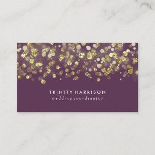 Bezaubernde Glitzer  Chic-Imitat-Goldfolie Visitenkarte