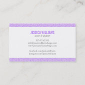 Bezaubernde Glitzer-Geschäfts-Karten Visitenkarte (Rückseite)