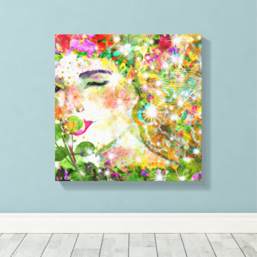 Bezaubernde Göttin Leinwanddruck (Insitu (Holzboden))