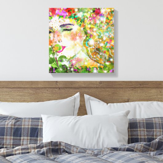 Bezaubernde Göttin Leinwanddruck (Insitu (Schlafzimmer))