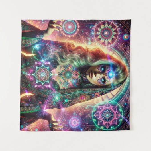 Bezaubernde Göttin Wandteppich (Vorderseite (Horizontal))