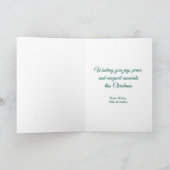 Bezaubernde grüne Fee Winterwald Weihnachten (Innenseite)