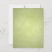 Bezaubernde grüne Tee-Party Einladung (Rückseite)