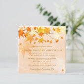 Bezaubernde Herbstlaub Einladung (Stehend Vorderseite)