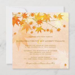 Bezaubernde Herbstlaub Einladung