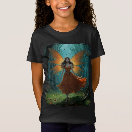 Bezaubernde Herbstmärchen Erntedank Fantasy Art T-Shirt (Vorderseite)