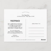 Bezaubernde Herz-EDITABLE-FARBE wieder Save the Da Postkarte (Rückseite)