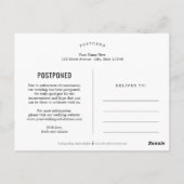 Bezaubernde Herz-EDITABLE-FARBE wieder Save the Da Postkarte (Rückseite)