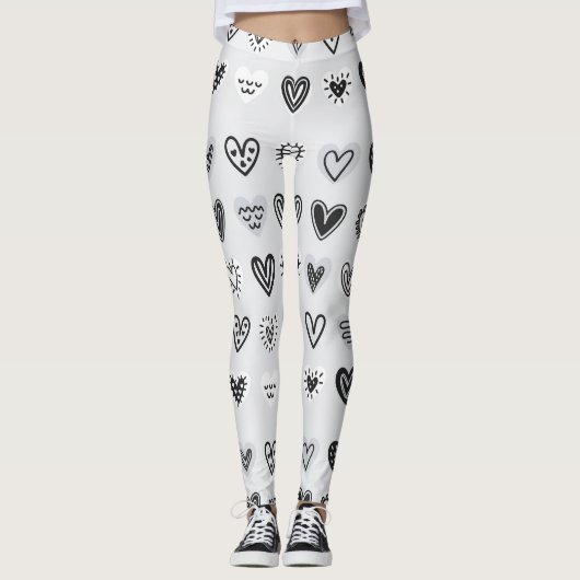 bezaubernde Herzen Leggings (Vorderseite)