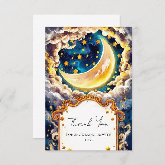 Bezaubernde Himmelsäulendusche Dankeskarte (Vorne/Hinten)