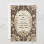 Bezaubernde Hochzeit im Garten Jugendstil Einladung (Vorderseite)