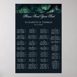 Bezaubernde Hochzeitsempfehlung für Alphabetische  Poster