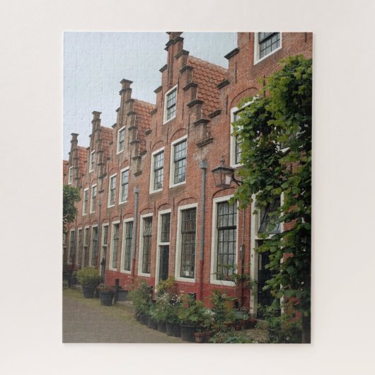 Bezaubernde holländische Street Architektur Schönh Puzzle (Vertikal)
