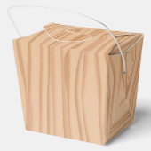 Bezaubernde Holzmuster-Feier Geschenkschachtel (Rückseite)