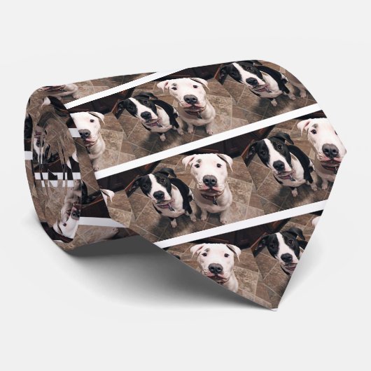 bezaubernde Hundewelpen Krawatte (Gerollt)