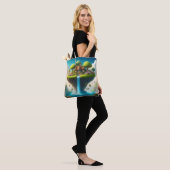 Bezaubernde Hütte der Floating Island - Whimsical Tasche (Am Model)