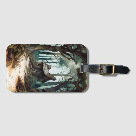 Bezaubernde Hütte Gepäckanhänger (Vorderseite (Horizontal))