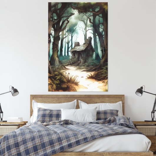 Bezaubernde Hütte Leinwanddruck (Insitu (Schlafzimmer))