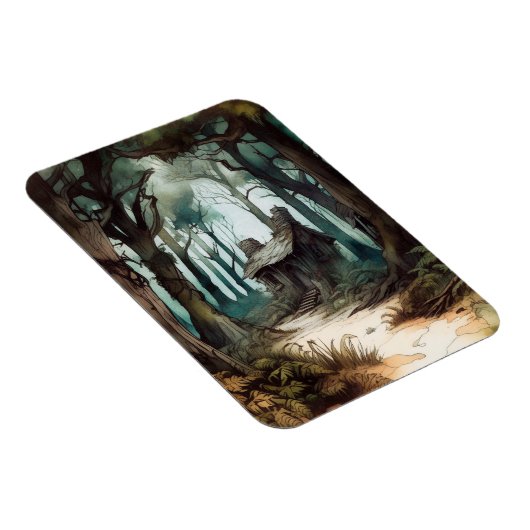 Bezaubernde Hütte Magnet (Rechte Seite)