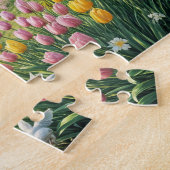 Bezaubernde Hütte mit dem Tulip Garden Puzzle (Seite)