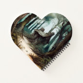 Bezaubernde Hütte Notizblock (Rückseite)