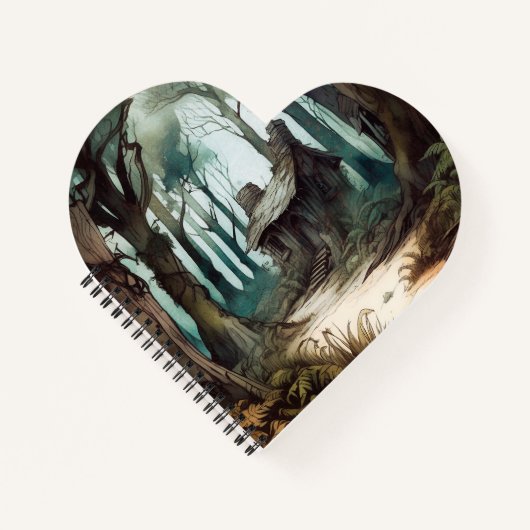 Bezaubernde Hütte Notizblock (Vorderseite)