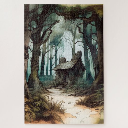 Bezaubernde Hütte Puzzle (Vertikal)