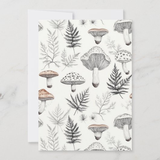 Bezaubernde Hütte Wald 1. Geburtstag Einladung (Rückseite)