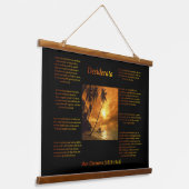 Bezaubernde Inseloase mit majestätischem Ozean Wandteppich Mit Holzrahmen (Gewinkelt)