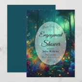 Bezaubernde Jalousien-Verlobung-Dusche Einladung (Vorne/Hinten)