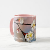 Bezaubernde japanische Apricot-Blume Tasse (Vorderseite Links)