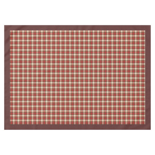 Bezaubernde Karierte Feierlichkeiten in Rot Grün Tischdecke (Vorderseite (Horizontal))