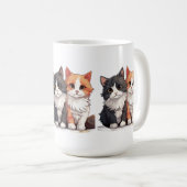 "Bezaubernde Katzen-Tasse – Der perfekte Schluck f Kaffeetasse (VorderseiteRechts)