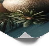 Bezaubernde Katzen von der Weihnachtsbaumkatze Lov Poster (Ecke)