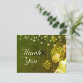 Bezaubernde keltische Clovers and Lights Vielen Da Postkarte (Stehend Vorderseite)