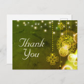 Bezaubernde keltische Clovers and Lights Vielen Da Postkarte (Vorne/Hinten)