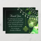 Bezaubernde keltische Clovers und Lichtflatter Hoc Dankeskarte (Vorne/Hinten)