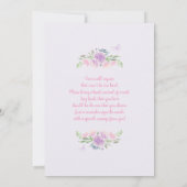 Bezaubernde Kinderdusche Einladung (Rückseite)