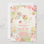 Bezaubernde Kinderdusche für Landtiere Einladung (Vorderseite)