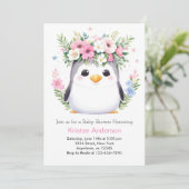 Bezaubernde Kinderdusche für Wasserfarben Einladung (Stehend Vorderseite)