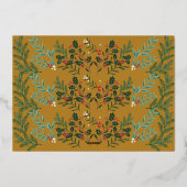 Bezaubernde Klassik Elegance Folien Feiertagskarte (Rückseite)